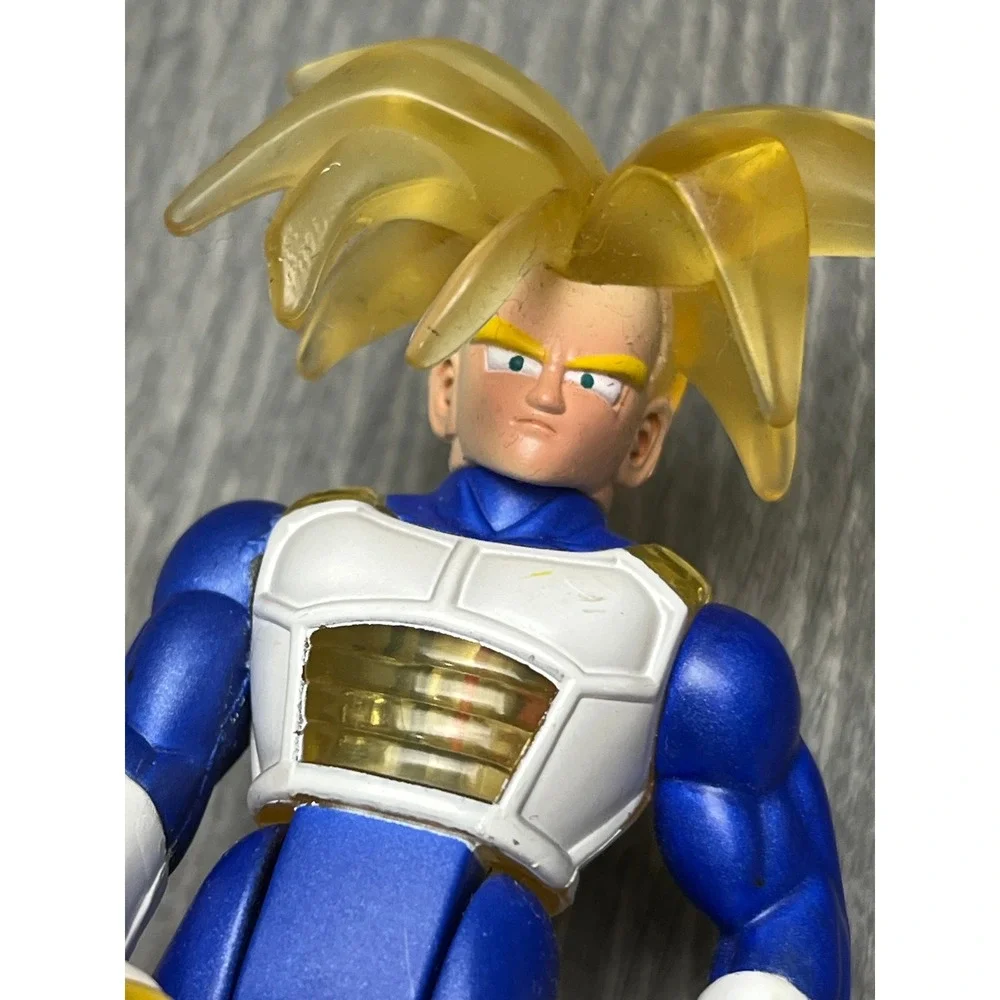Irwin Toy Dragon Ball Z Super Saiyan Trunks Action Figure with Base 2002